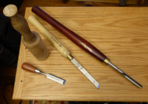 Wood working tools on a table